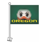 Oregon word-mark, Sewing Concept, Nylon, 11"x16", Car Flag